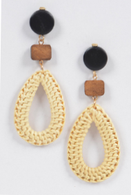 Bamboo Wooden Earrings