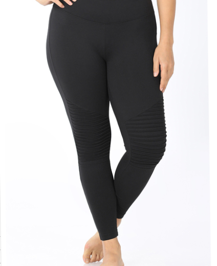 Full Length Moto Leggings In 2 Colors