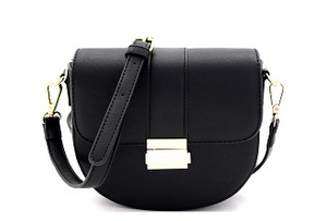 Pinch-Lock Flap Saddle Cross Body Shoulder Purse